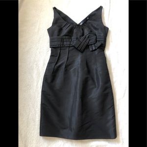 Italian Black Silk taffeta dress